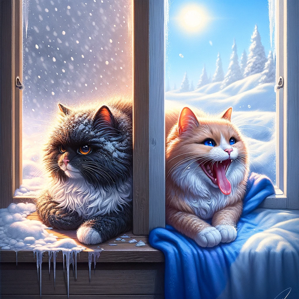 Gatos Frio Calor